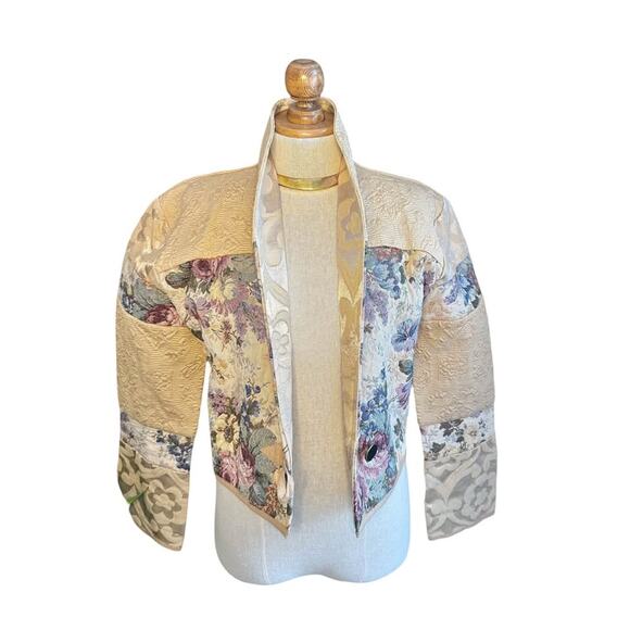 Vintage Floral Patchwork Women's Jacket - Picture 7 of 9